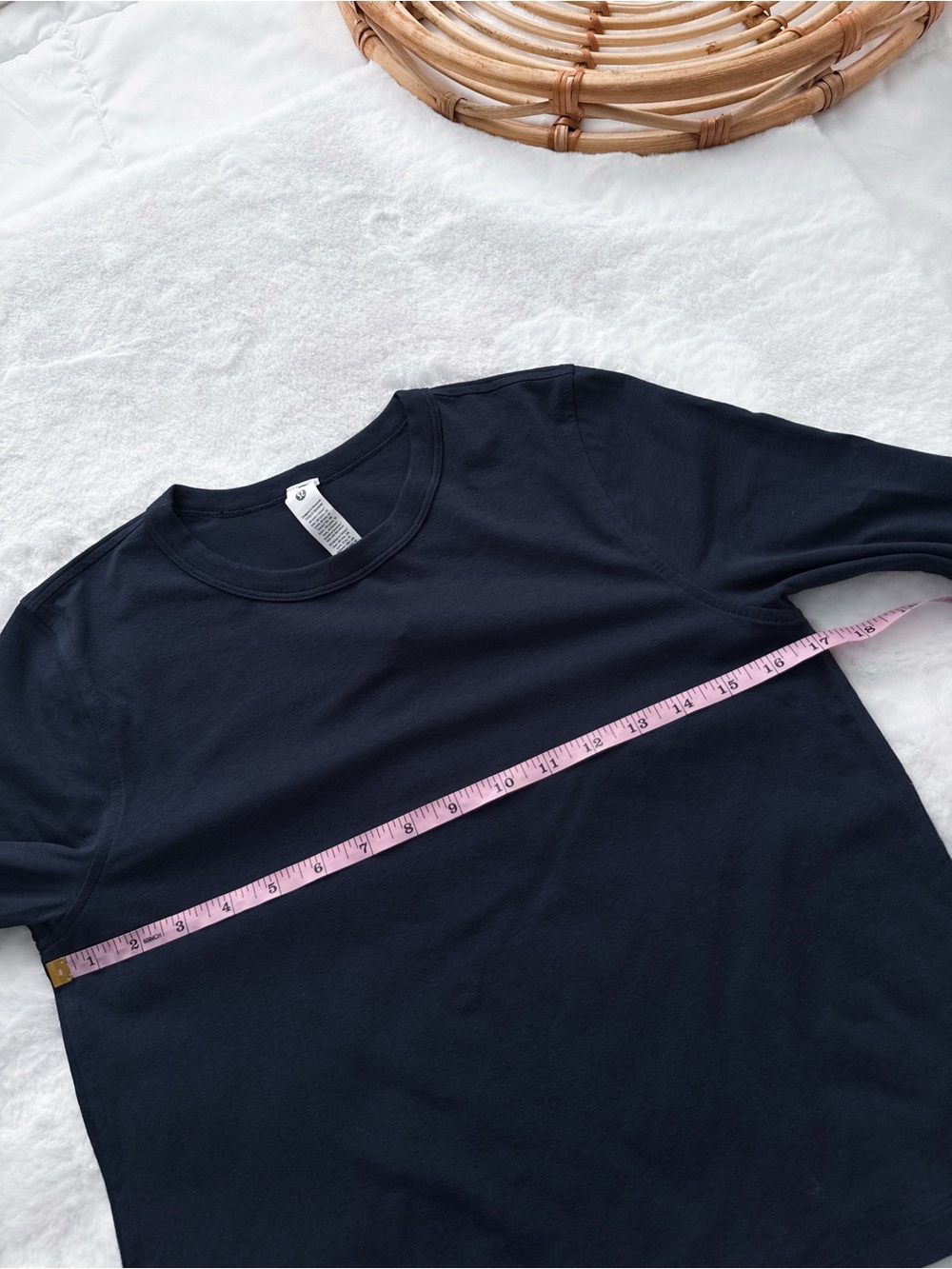Lululemon Classic Fit Cotton Blend Long Sleeve Top Navy Blue NWT - Picture 12 of 13